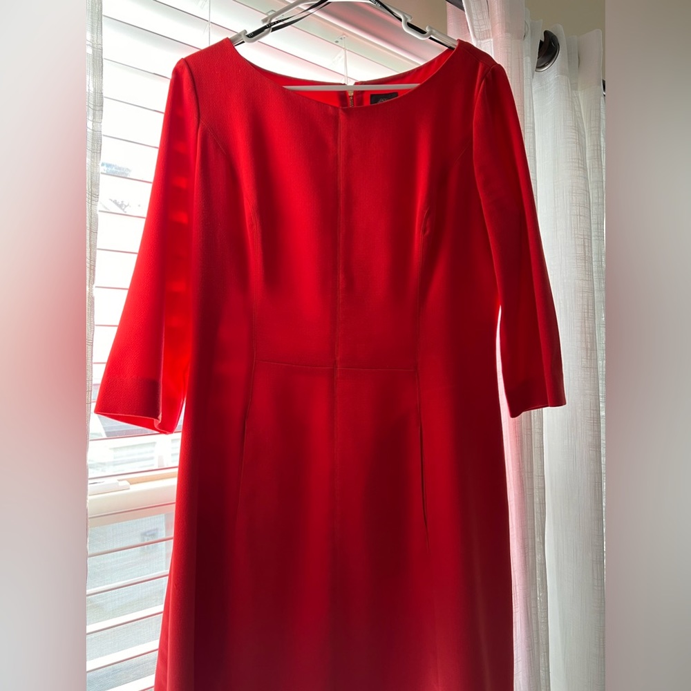 Knee length dress red/dark orange size 14